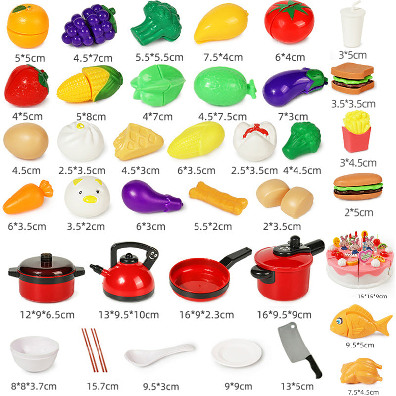 Cutting Play Food Toy for Kids Kitchen 3