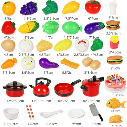 Cutting Play Food Toy for Kids Kitchen 3