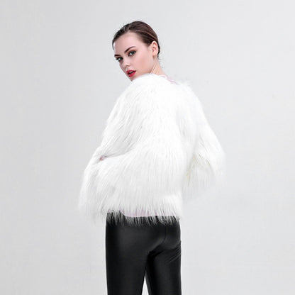 FAUX FUR COAT WITH LED 3