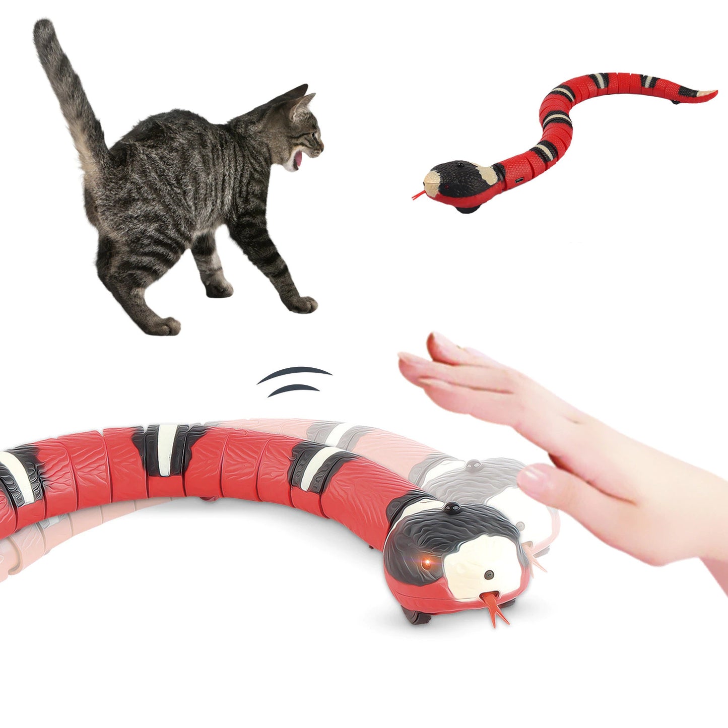 Rechargeable Smart Sensing Interactive Snake Toy 3
