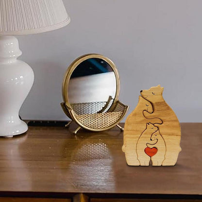 Personalized Bear Family Wooden Puzzle 3