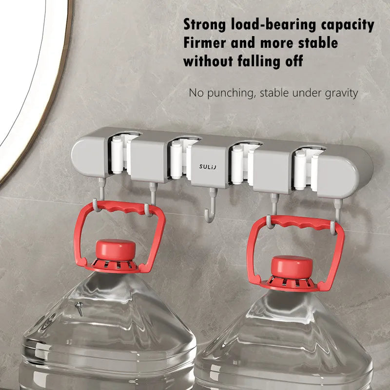Mop & Broom Holder with Hook 3