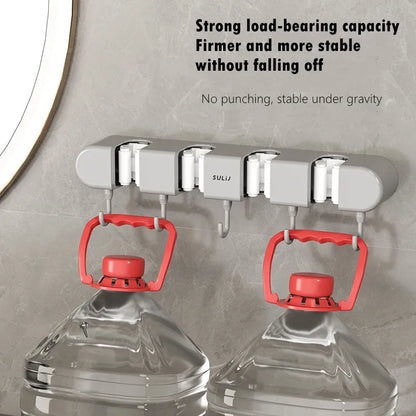 Mop & Broom Holder with Hook 3
