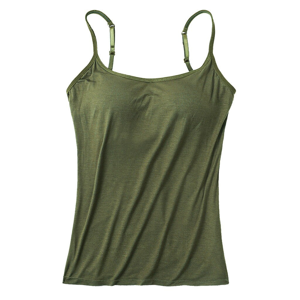 Tank Top Camisole With Built-in Bra 3