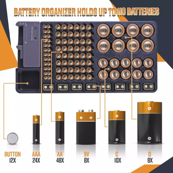 Battery Organizer With Energy Tester 3