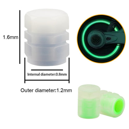 FLUORESCENT TIRE VALVE CAPS 3