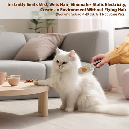 4 in 1 Rechargeable Cat Steam Brush for Shedding 3