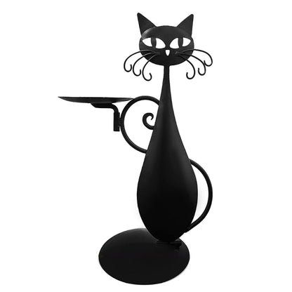 Black Cat Candle Holder 3