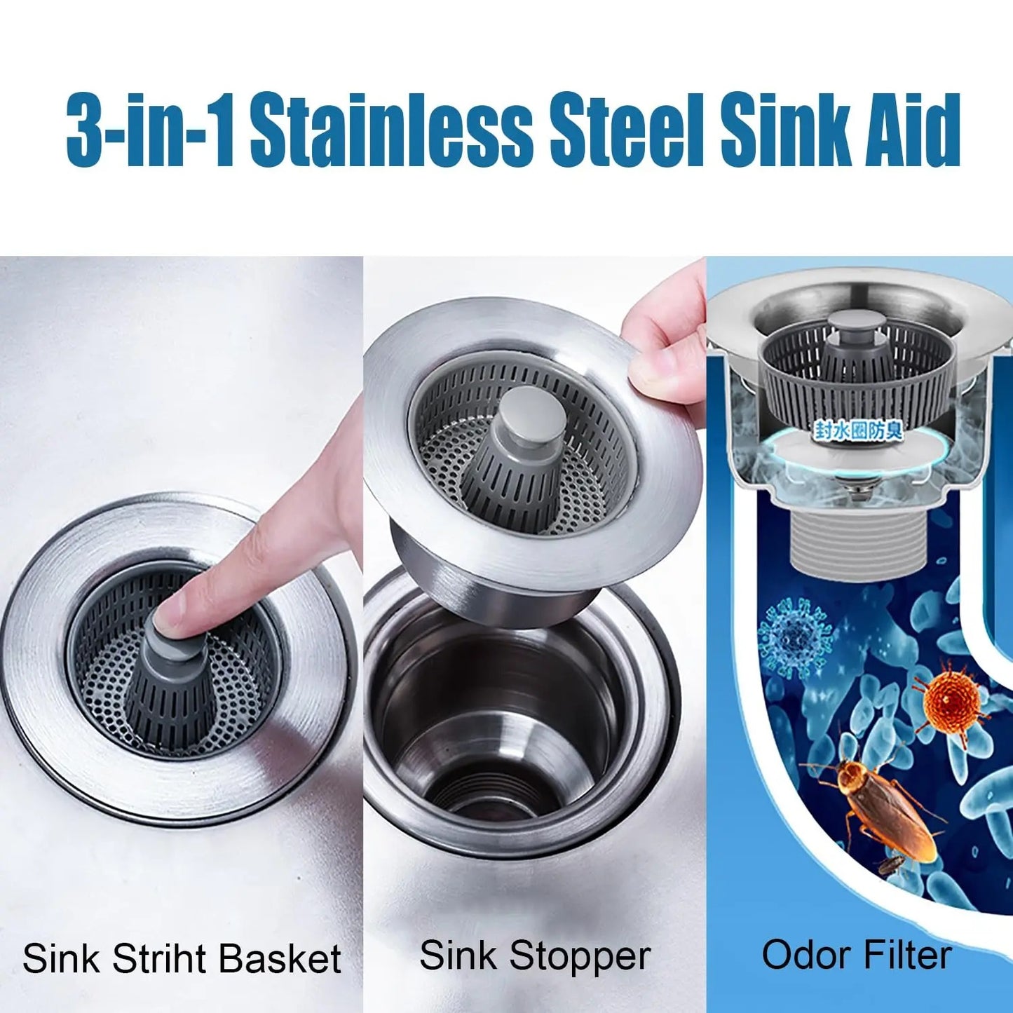 Kitchen Sink Odor Filter 3