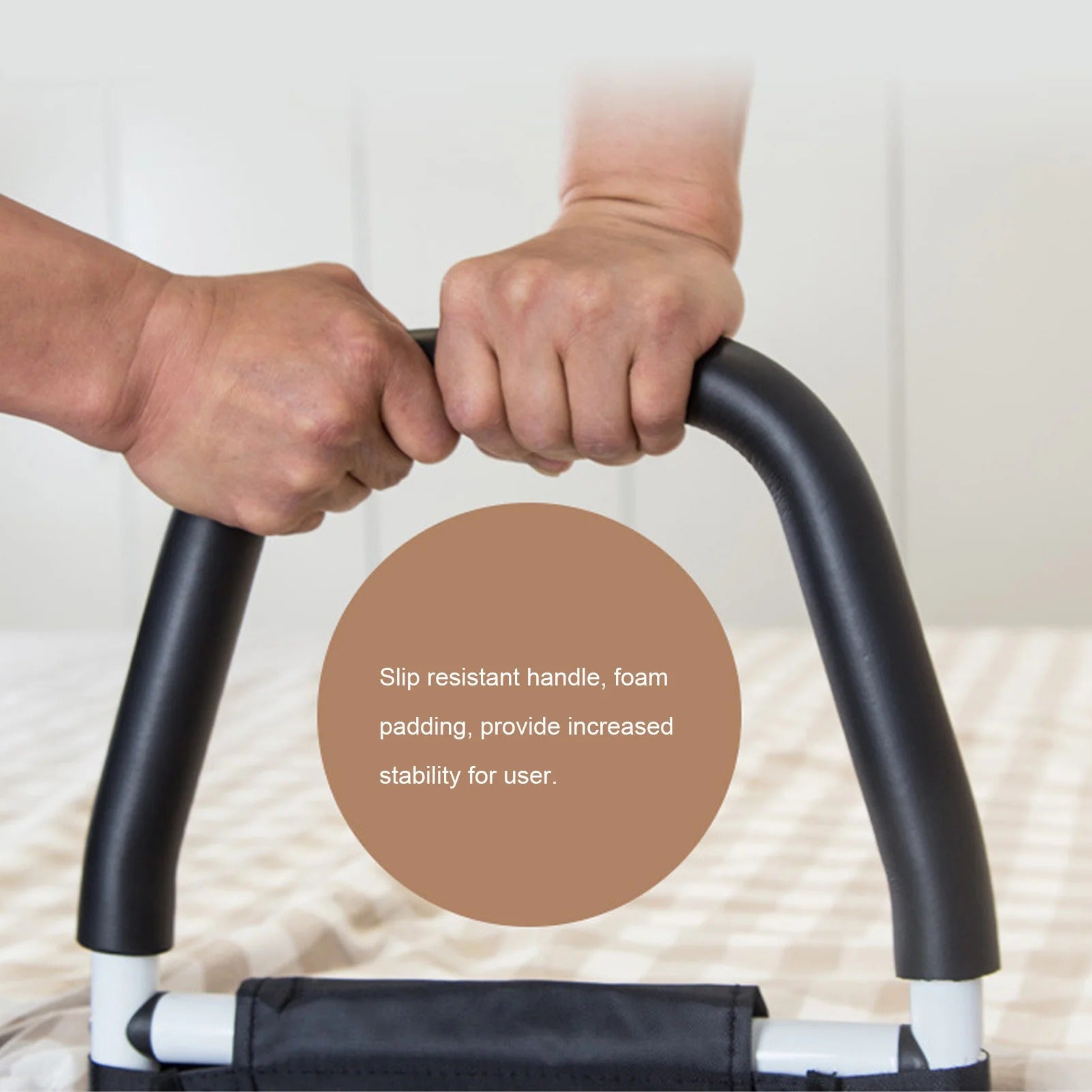 Bed Assist Rail – Safety Guard with Storage Pocket 3