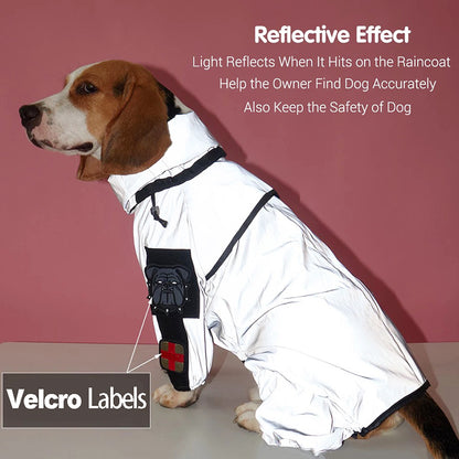 Reflective All-Weather Waterproof Dog Rain Coat 3