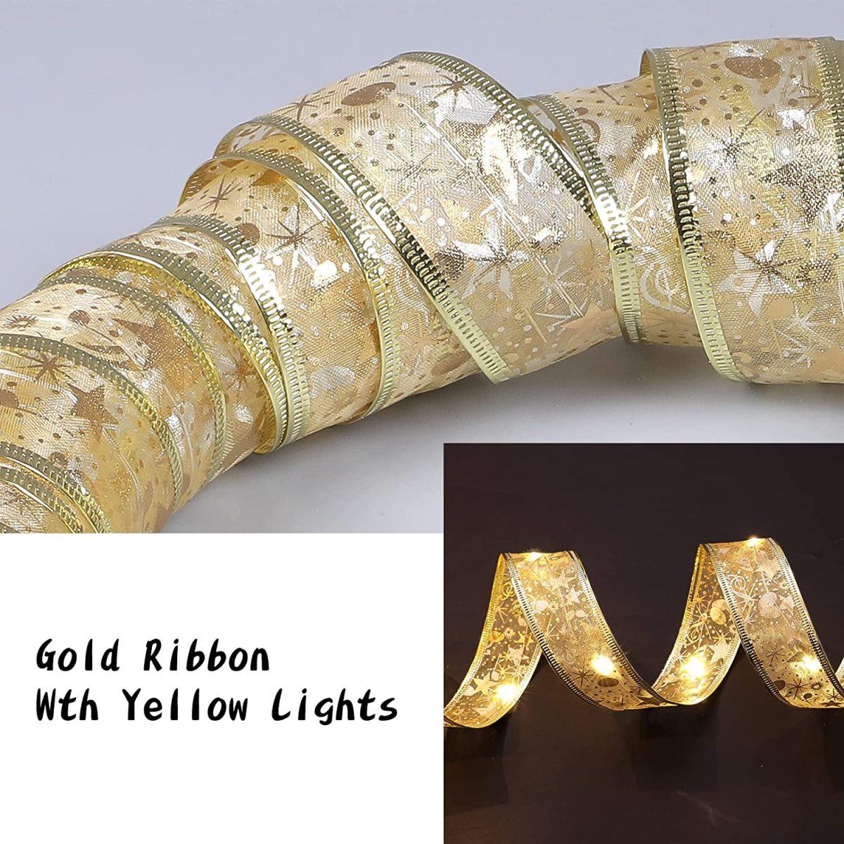 Christmas Ribbon Fairy Lights 3