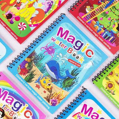 Reusable Magic Water Painting Book- Set of 4 3