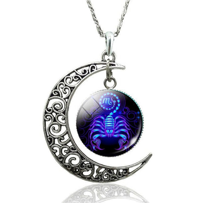 Zodiac Signs Moon Necklace 3