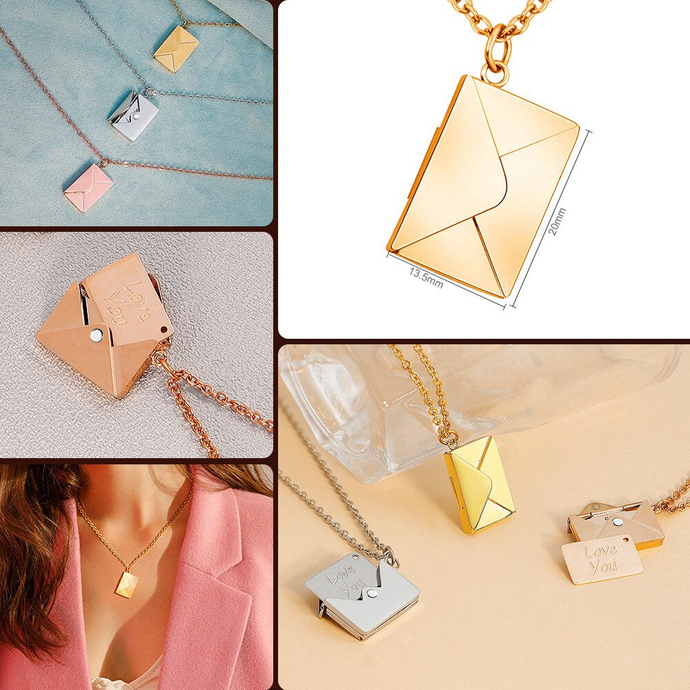 Love Letter Envelope Pendant Necklace 3