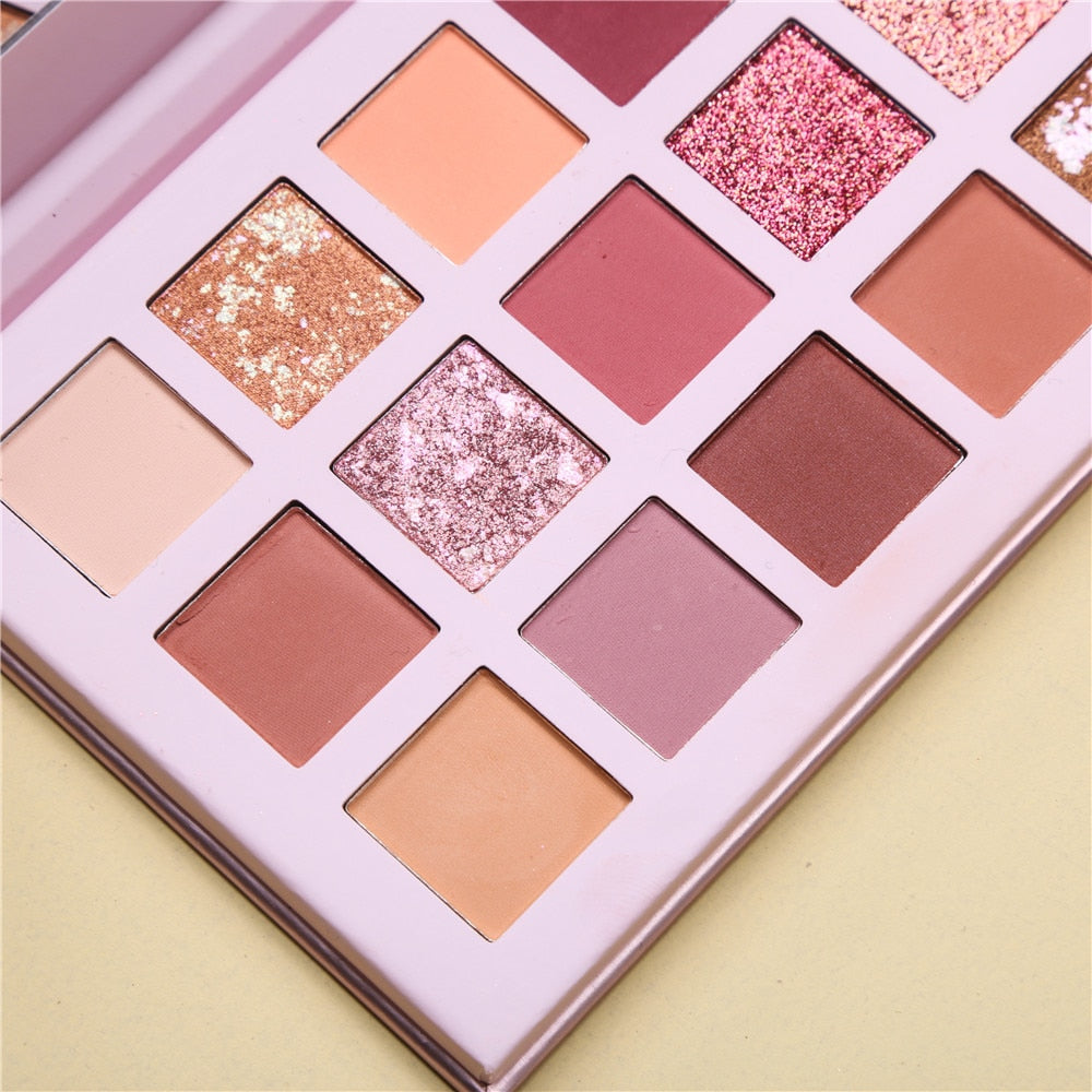 Glitter Matte Nude Eye Shadow 18 Color-Aromas Palette 3