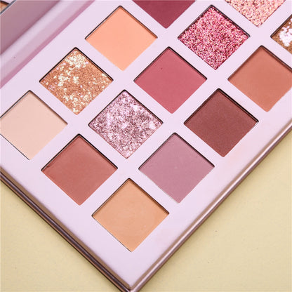 Glitter Matte Nude Eye Shadow 18 Color-Aromas Palette 3