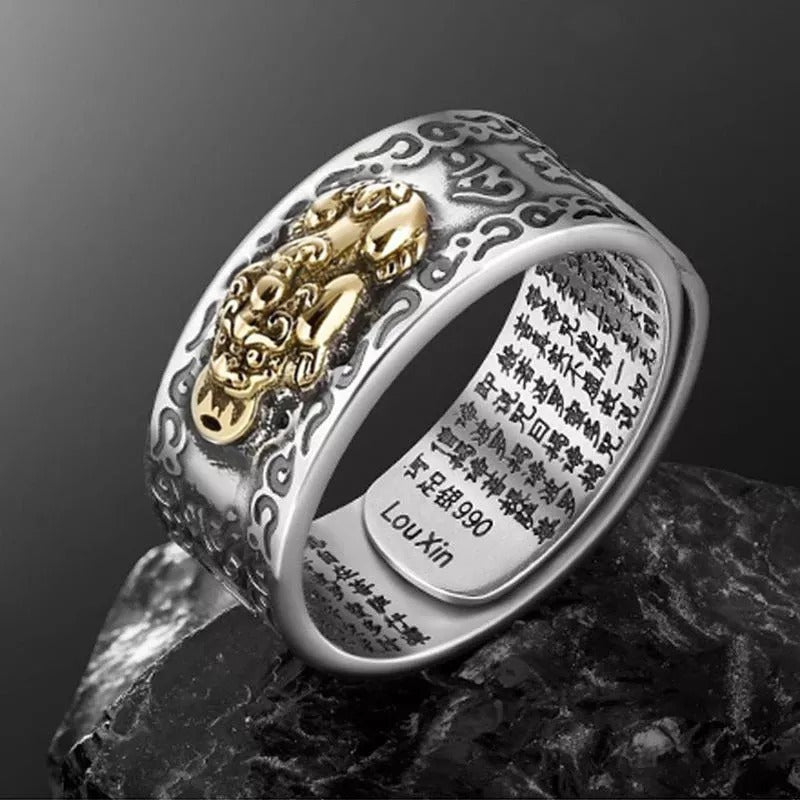 Feng Shui Pixiu Mantra Ring 3
