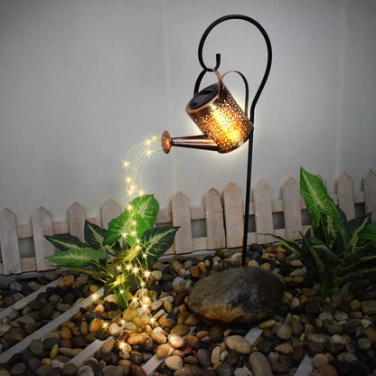 Glowing Watering Can Made with Fairy Lights 3
