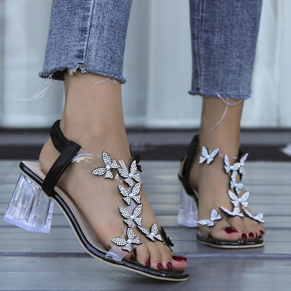 Women's Butterfly Rhinestone Sandals 3