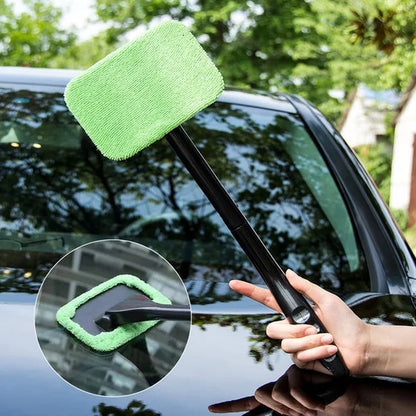 Ergonomic Handled Microfiber Car Window Cleaner 3