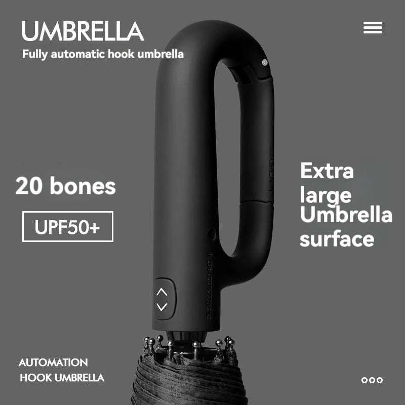 Sturdy Windproof Reflective Safety Ring buckle umbrella 3