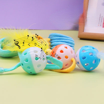 Hanging Spring Plush Ball Cat 3