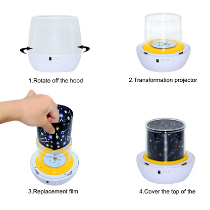 LED Starry Sky Projector Lamp Star Light 3