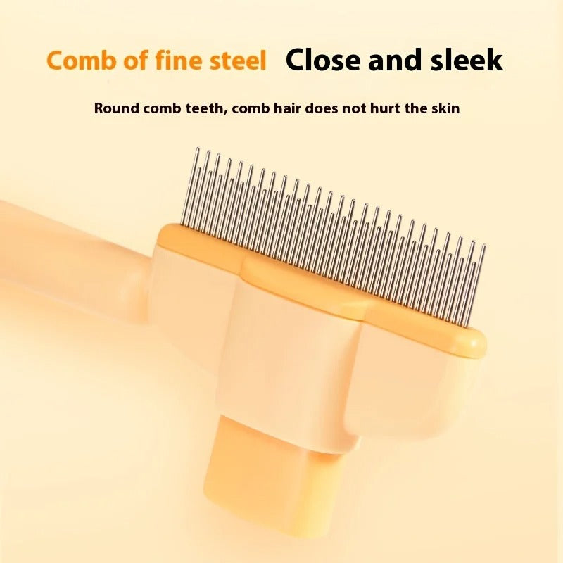 Self-cleaning Pet Flea Comb Grooming Brush 3