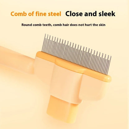 Self-cleaning Pet Flea Comb Grooming Brush 3