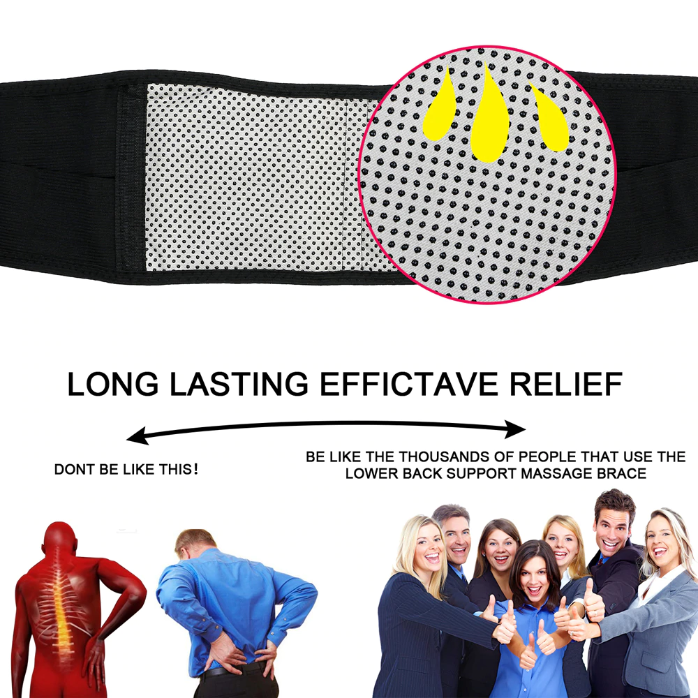 Self-heating Magnetic Back Support 3