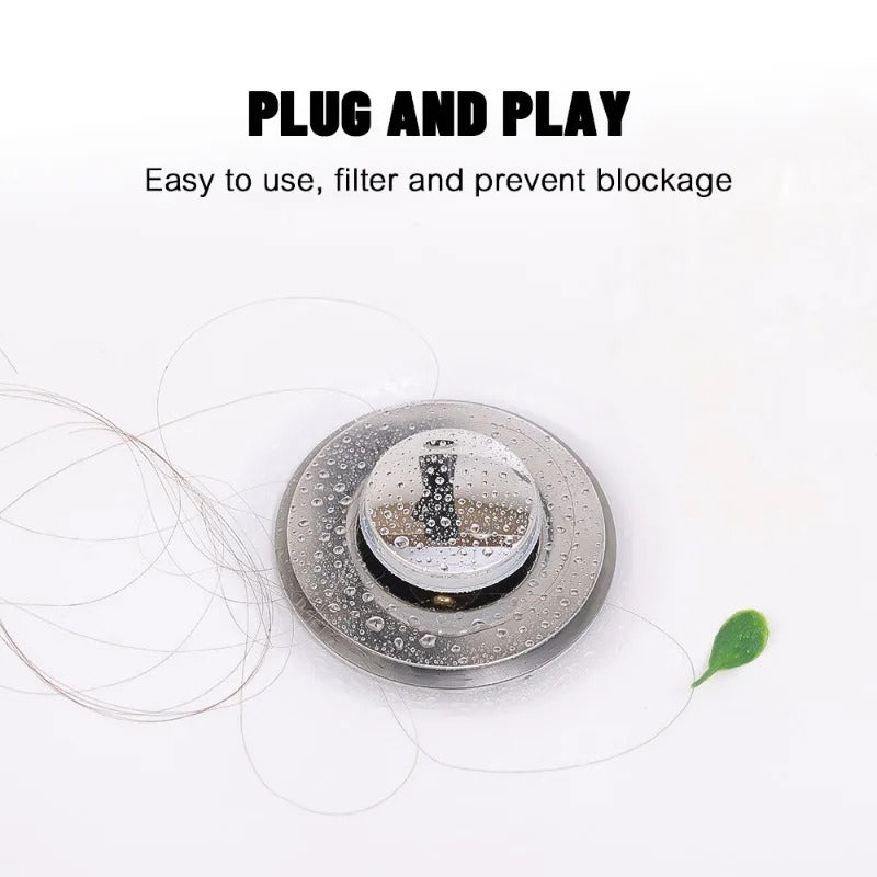 Anti Odor Stainless Steel Pop Up Sink Drain Filter 3