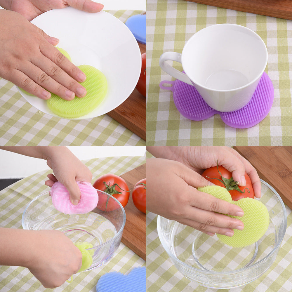 Heat Resistant Silicone Dish Sponge (set of 4) 3