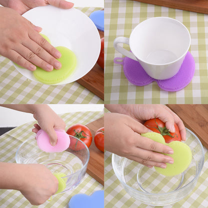 Heat Resistant Silicone Dish Sponge (set of 4) 3
