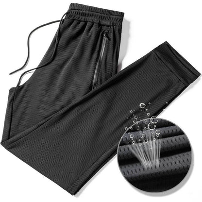 Ice Silk Fitness Running Stretch Pants 3