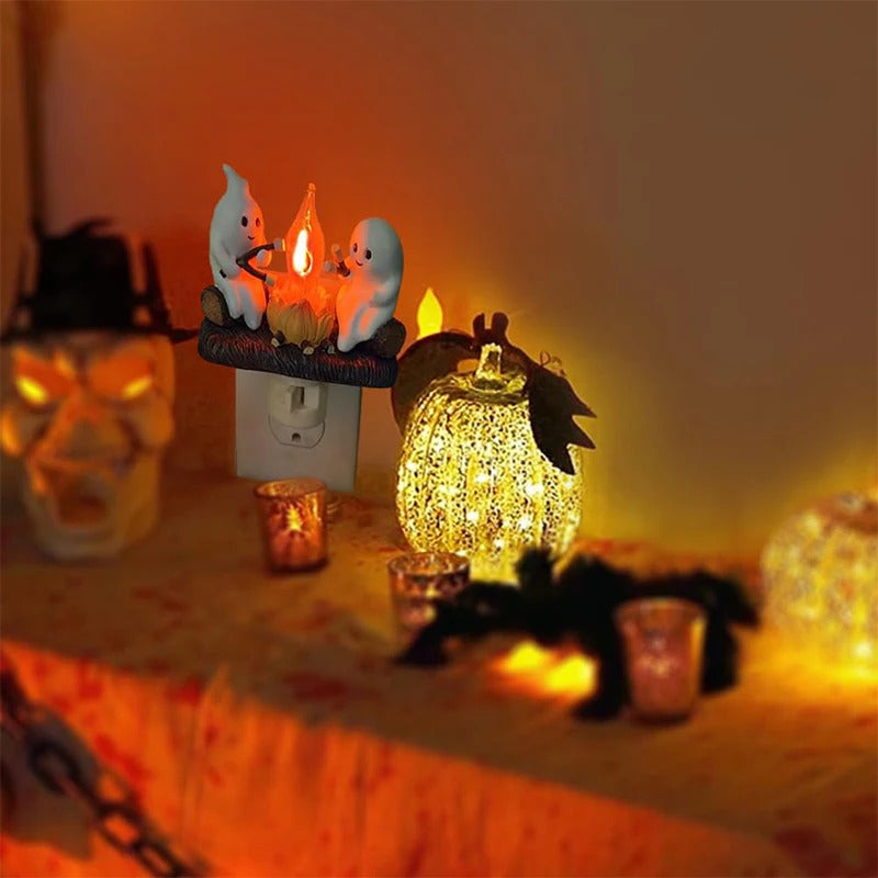 Halloween Ghost Campfire Night Light 3