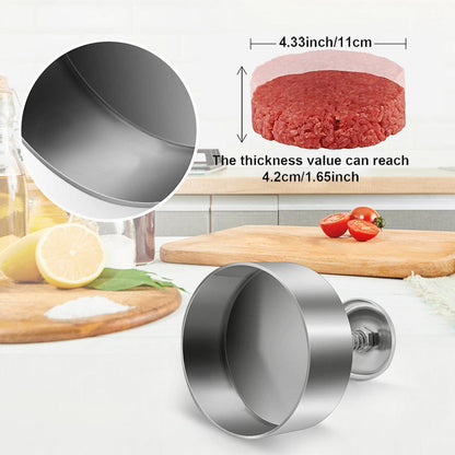 Stainless Hamburger Press Burger Patty Maker 3