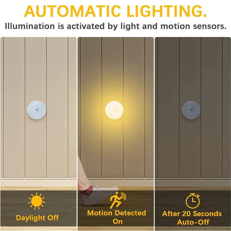 LED Wireless Motion Sensor Night Light 3