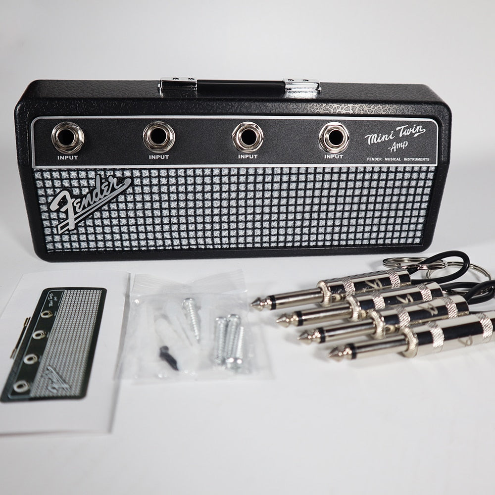 Guitarist Keychain Storage Hooks 3