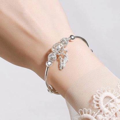 Sterling Silver Dreamcatcher Charm Bracelet 3