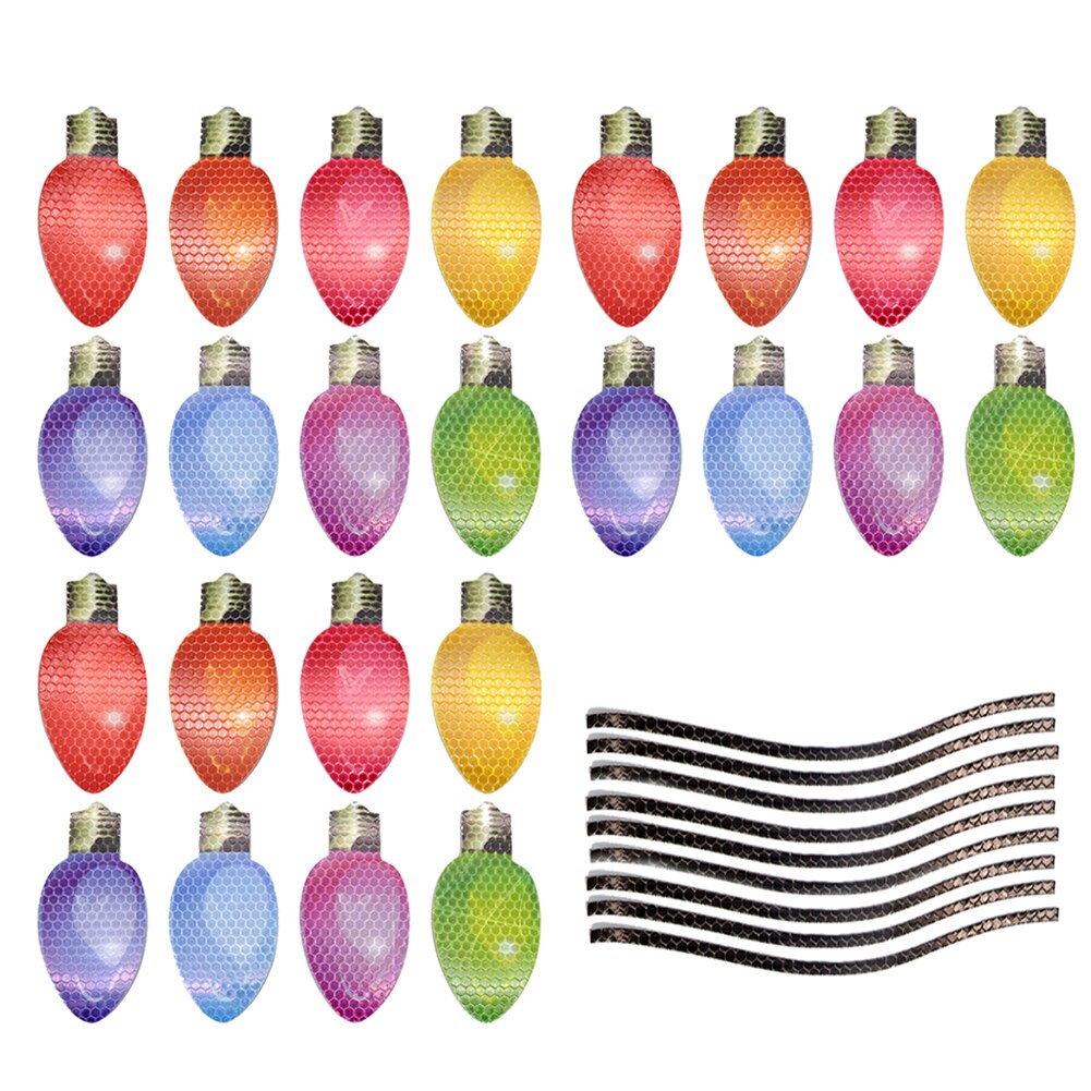 Reflective Light Bulb Magnet Decorations 3