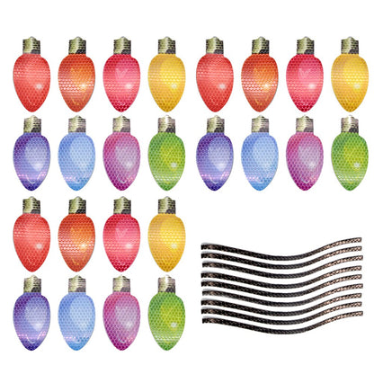 Reflective Light Bulb Magnet Decorations 3