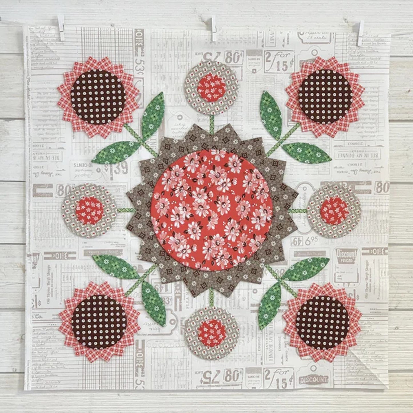 Sunflower Quilt Template Set 2