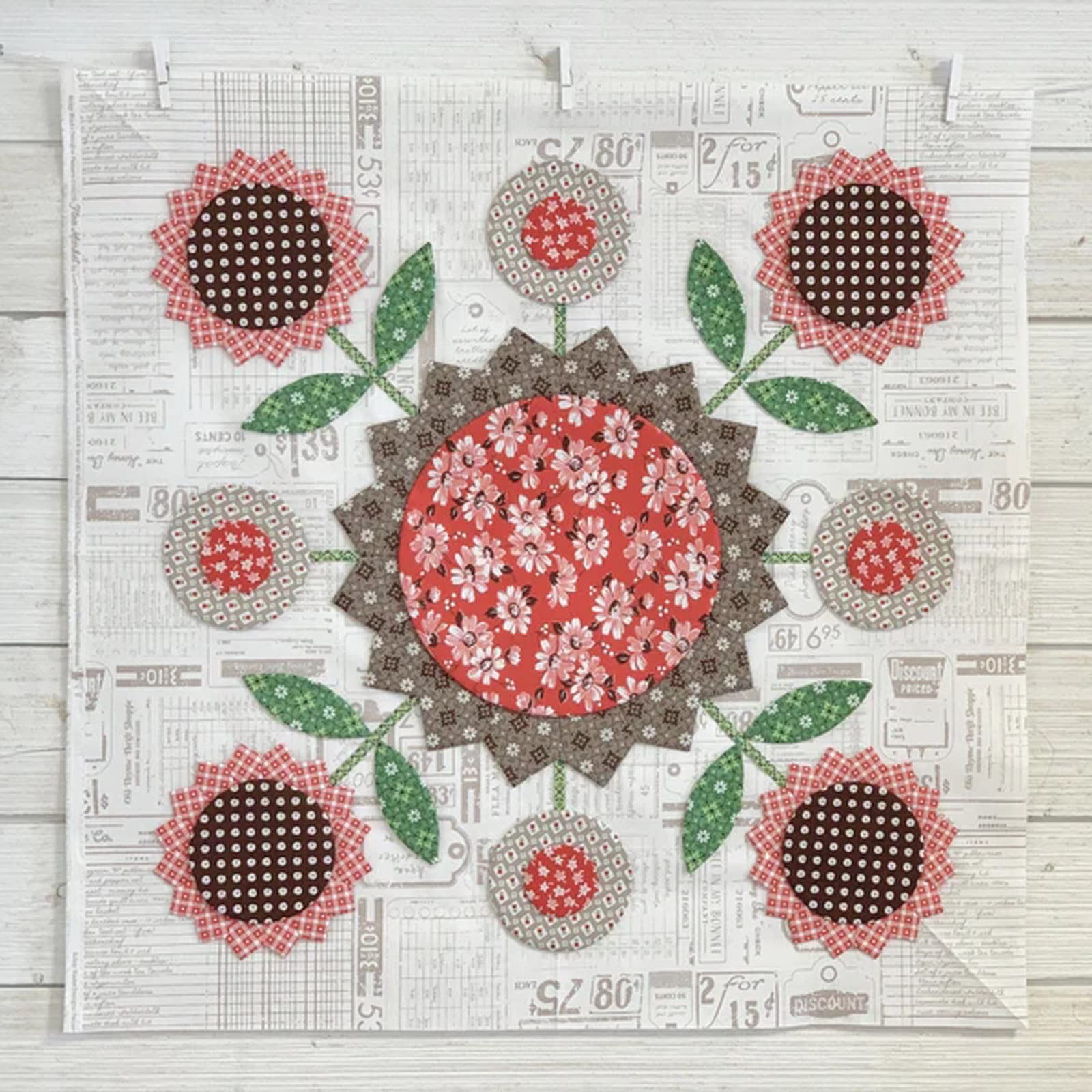 Sunflower Quilt Template Set 2