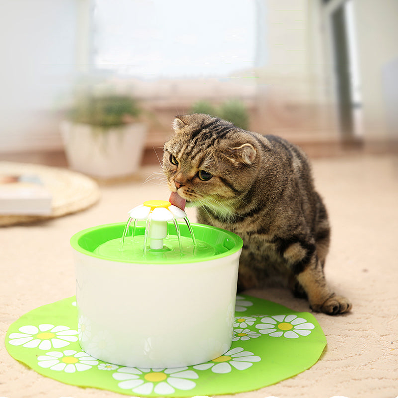 1.6L Flower Style Pet Water Drinking Fountain 3