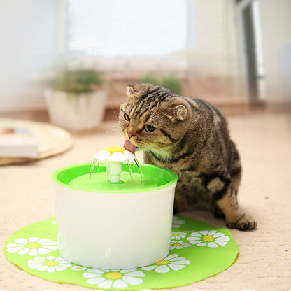 1.6L Flower Style Pet Water Drinking Fountain 3