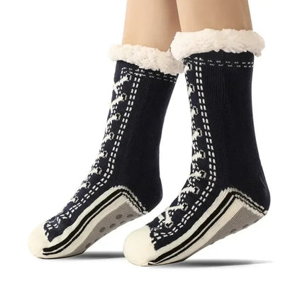Ultra-thick Cashmere Slipper Home Socks 3