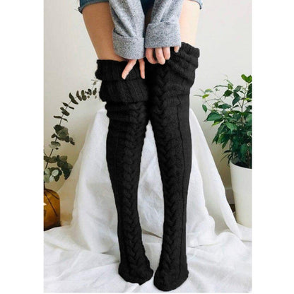 Cable Knit Stockings Women 3