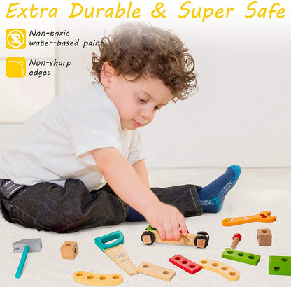 Kids Wooden Tool Box 3