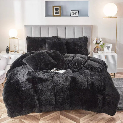 Faux Fur Fluffy Bed Cover 2